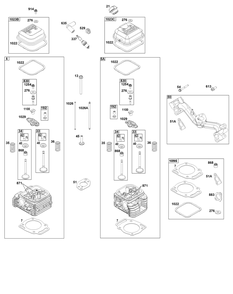 Part Location Diagram of 845787 Briggs and Stratton Cover-rocker